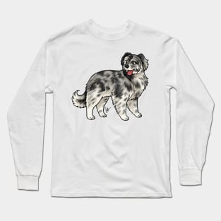 Dog -  Pyrenean Shepherd - Merle Long Sleeve T-Shirt